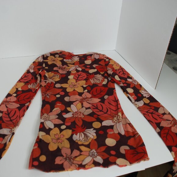 Dedicated Rib Top Ryd Flower Power Multi blouse Sweet size small - Picture 7 of 7